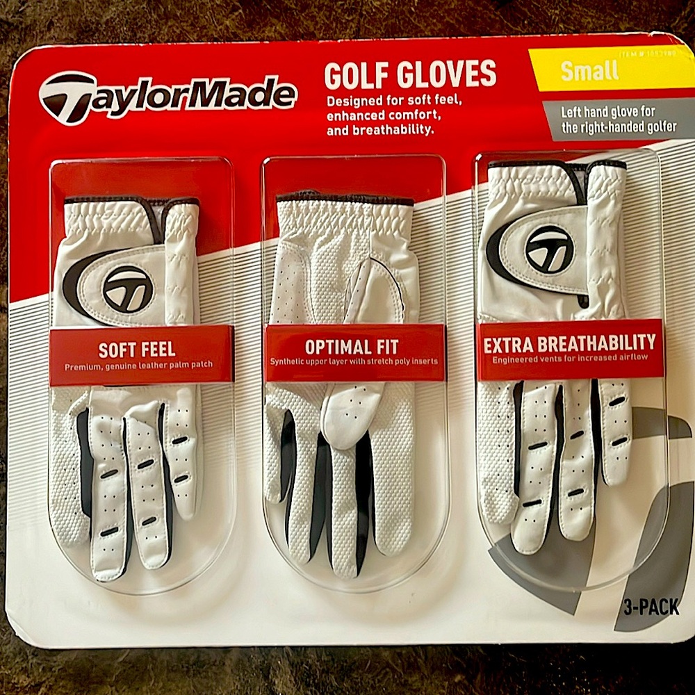 Taylor Made 3 pack golf gloves